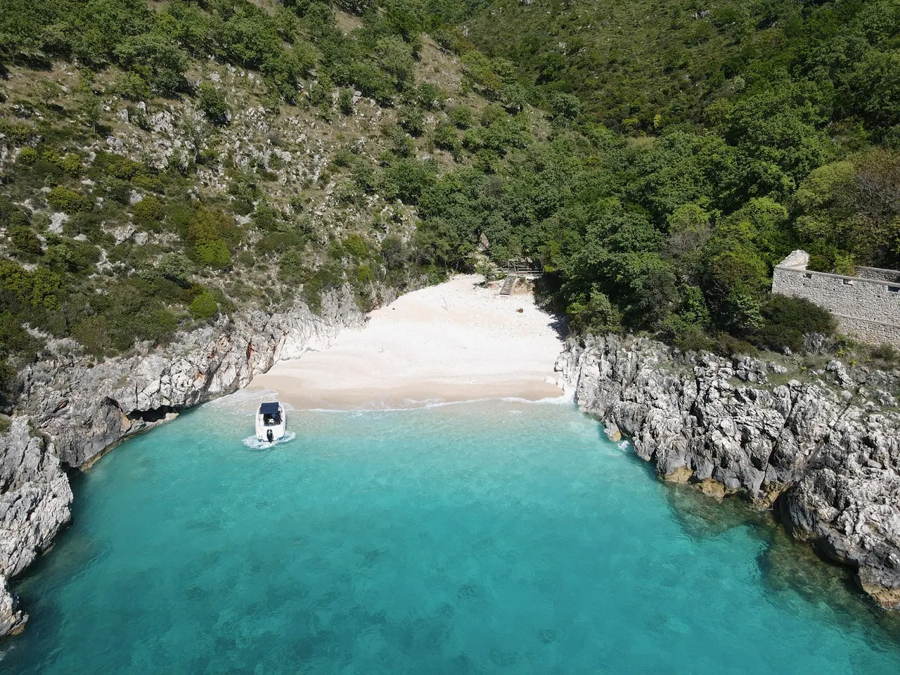 Drone view of Saint Andrew Bay